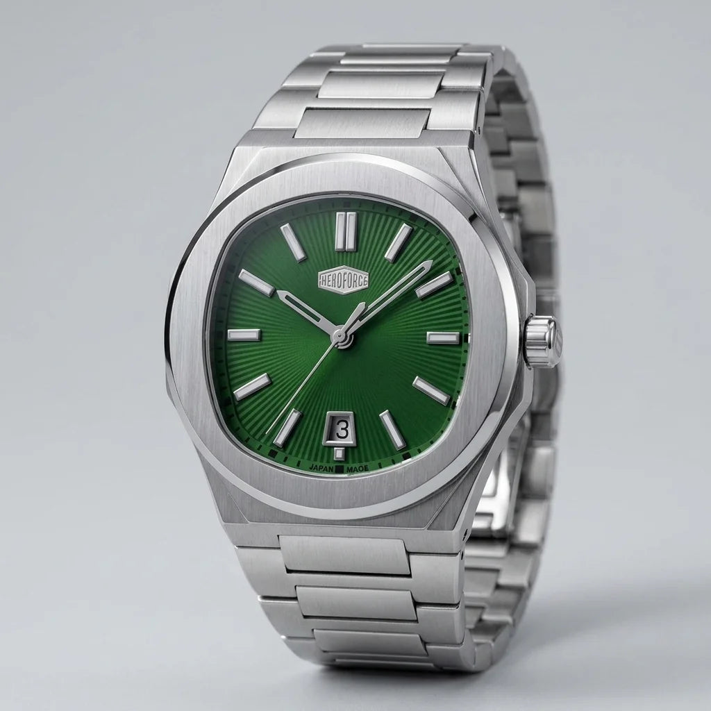 HeroForce 5046 Luxury Analog - premium steel studio watch