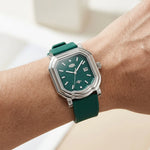 Heroforce 5051P Men's Bus - worn on wrist, natural skin, modern luxury, soft daylight