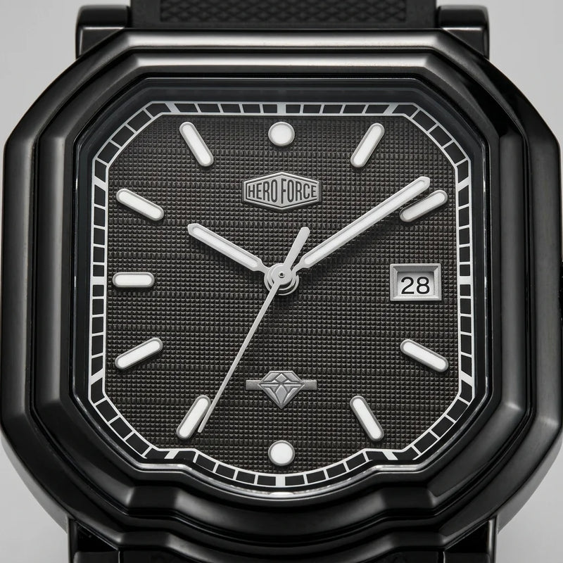 Heroforce 5051P Men's Squ - luxury minimalist square business