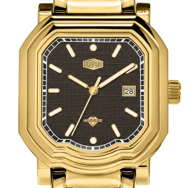 Heroforce 5051S Men's Wat - macro dial, sharp details, premium