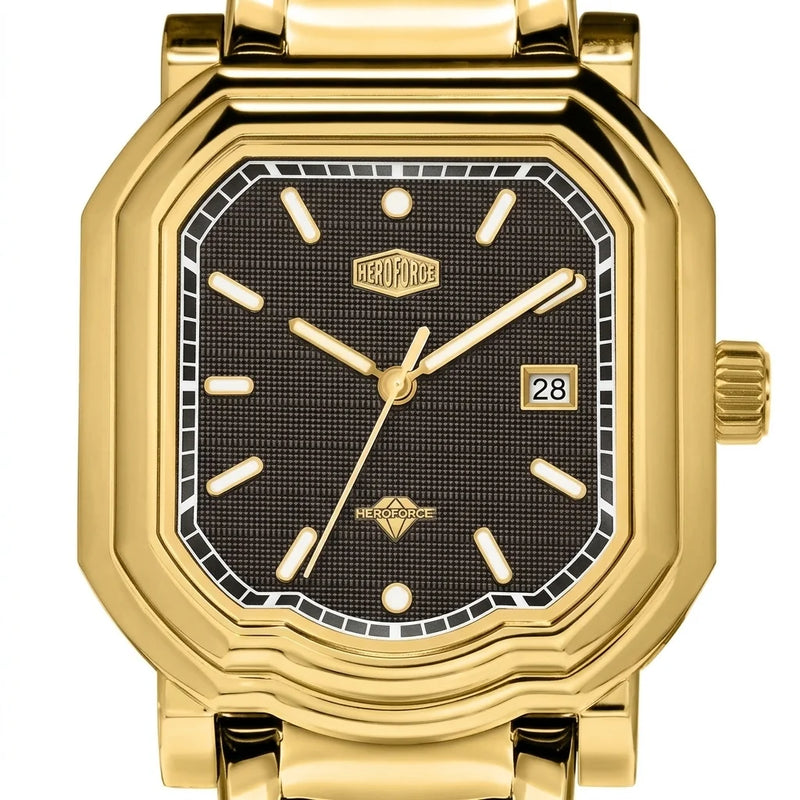 Heroforce 5051S Men's Wat - macro dial, sharp details, premium