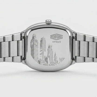 Heroforce 5055GL Timepiece - engraved steel case back, luxury