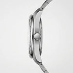 HeroForce 5056 silver luxury watch side profile macro