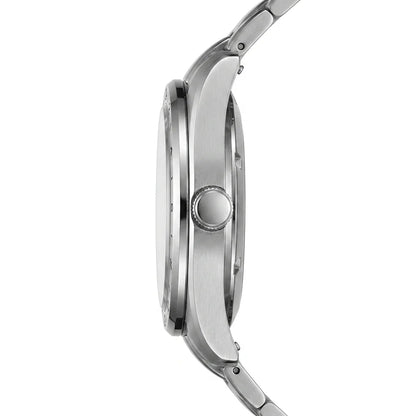 Heroforce 5056 Silver Lig - luxury watch, side profile, silver metal, studio shot