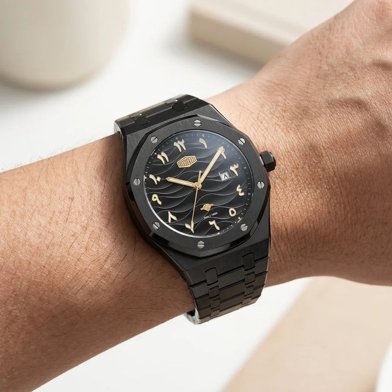 HeroForce 5070B Octagonal - octagonal watch, worn wrist, luxury