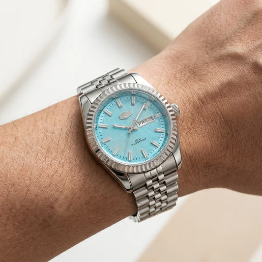 Heroforce 5083 Luxury Ana - worn wrist, natural skin, luxury, soft daylight
