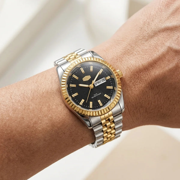 HeroForce 5083 Two-Tone E - luxury watch, worn, two-tone, minimalist