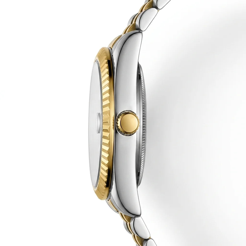 HeroForce 5083 Two-Tone E - two-tone, luxury watch, side profile, macro