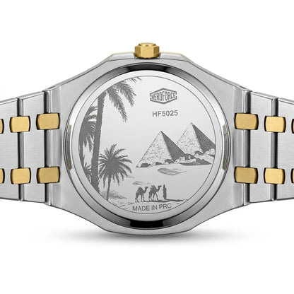 HEROFORCE Luxury Quartz Men's Watch - Quartz Men's Watch Waterproof Luminous Date - caseback view
