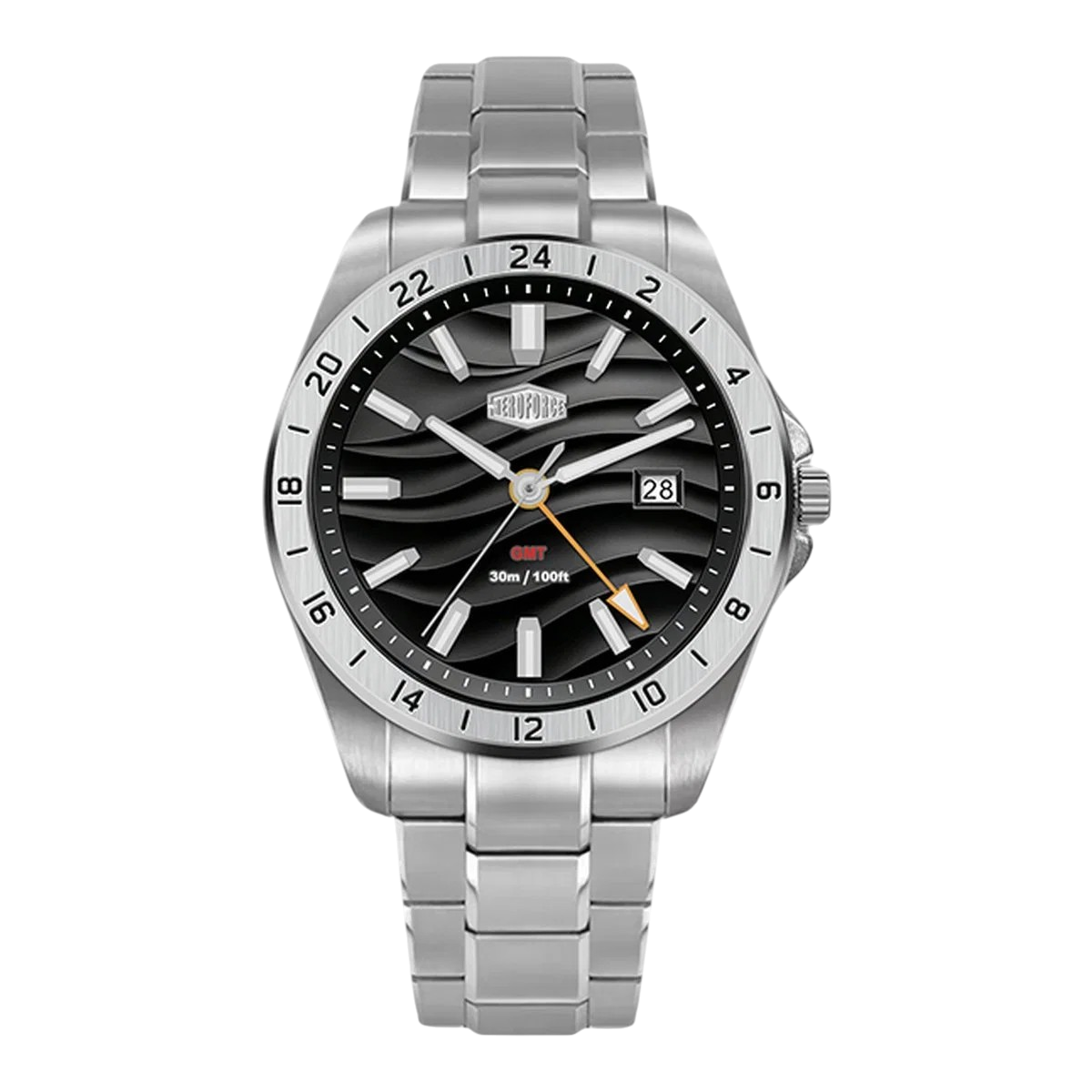 HeroForce 5056 - VERDANT  GMT Stainless Steel Quartz Watch