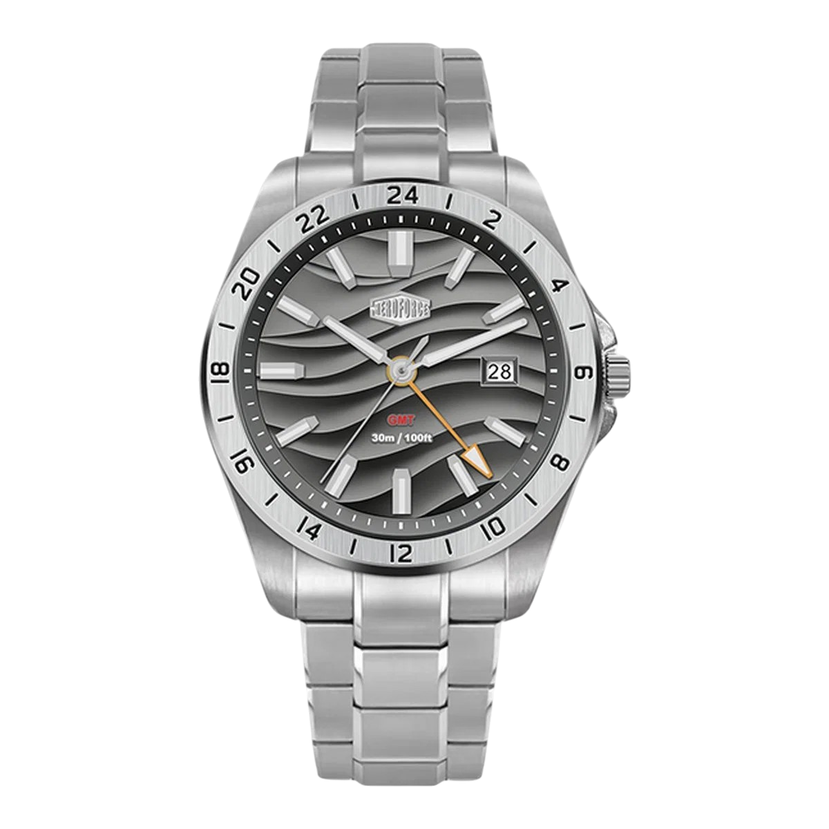 HeroForce 5056 - VERDANT  GMT Stainless Steel Quartz Watch