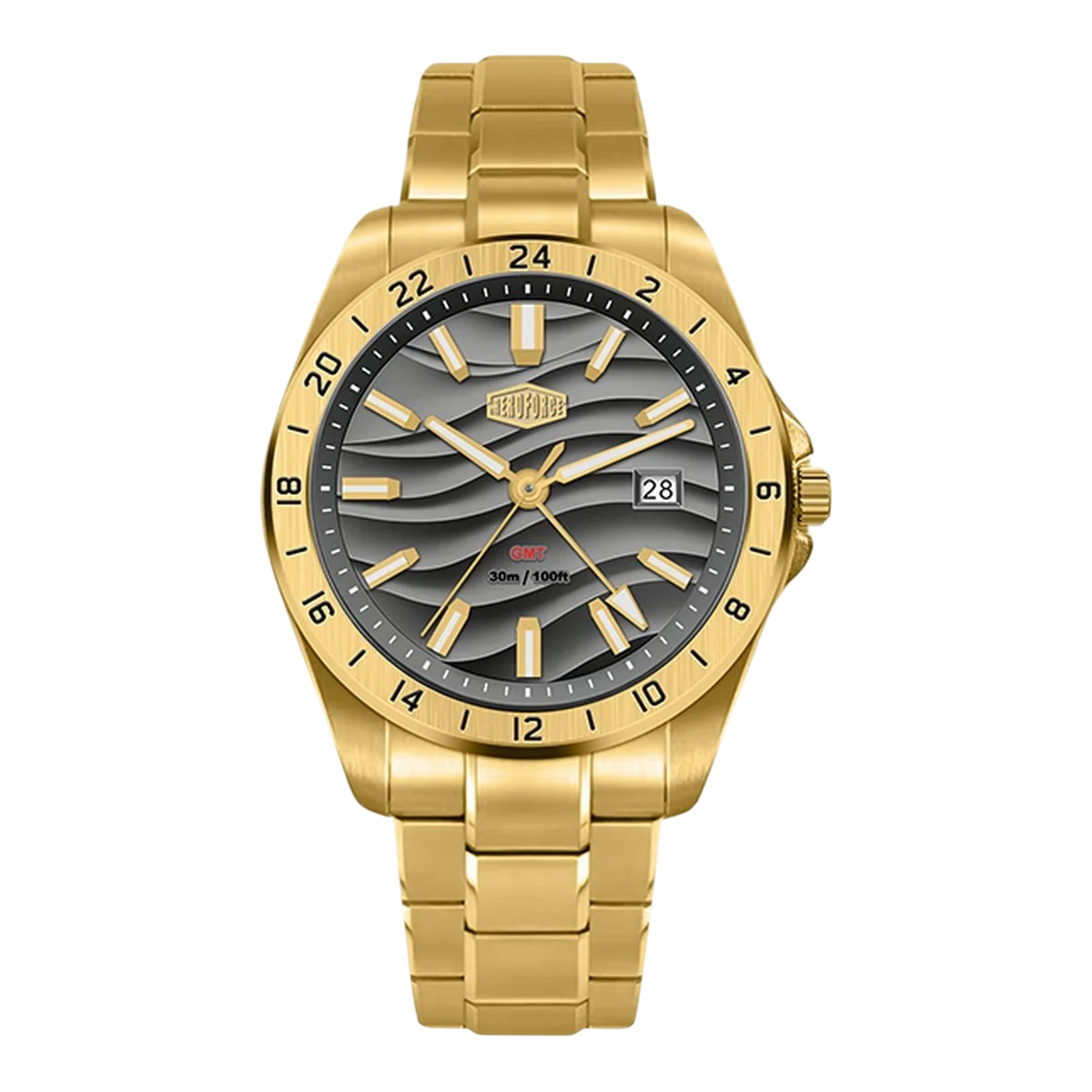 HeroForce 5056 - VERDANT  GMT Stainless Steel Quartz Watch