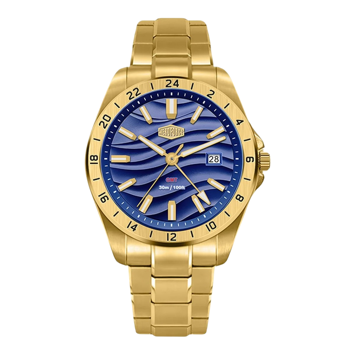 HeroForce 5056 - VERDANT  GMT Stainless Steel Quartz Watch