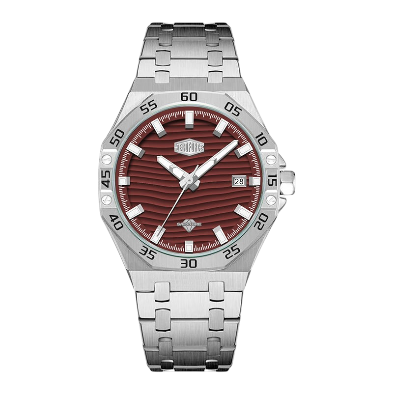 front view red dial