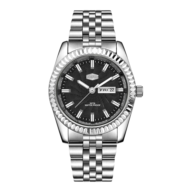 HeroForce 5083 — FLURION - silver watch black dial