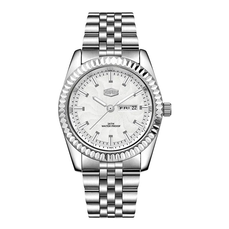 HeroForce 5083 — FLURION - silver watch white dial