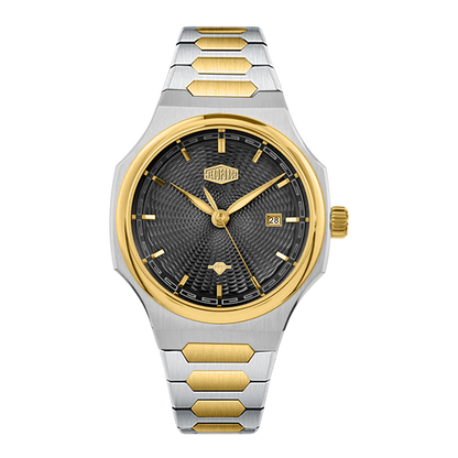 two-tone black dial