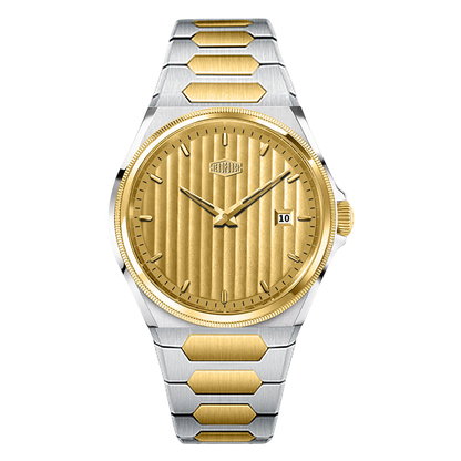 two-tone gold dial